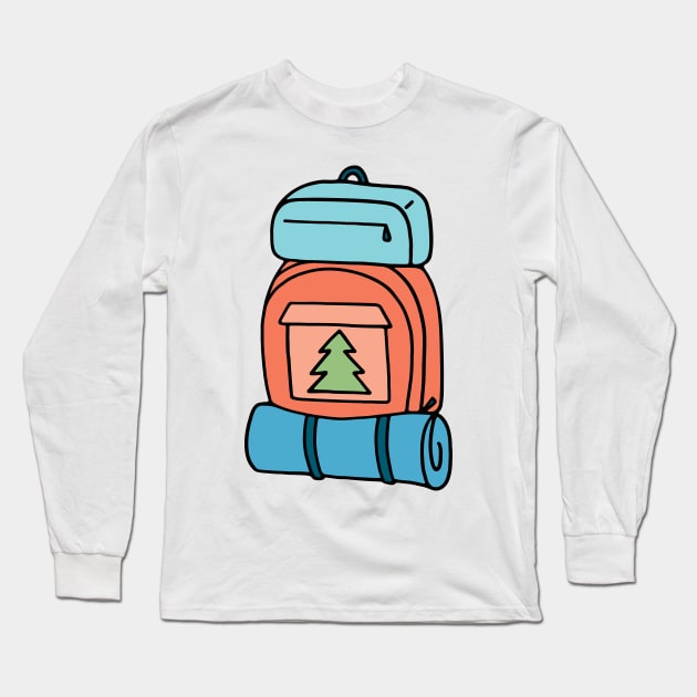 Backpacking Long Sleeve T-Shirt by murialbezanson